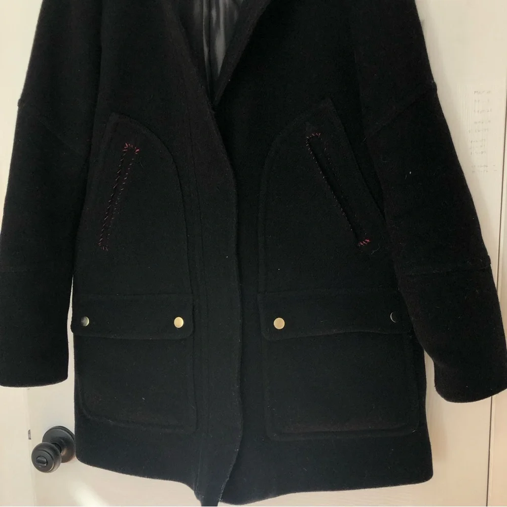 J Crew Altered Chateau Parka Italian Wool Coat - Picture 5 of 15